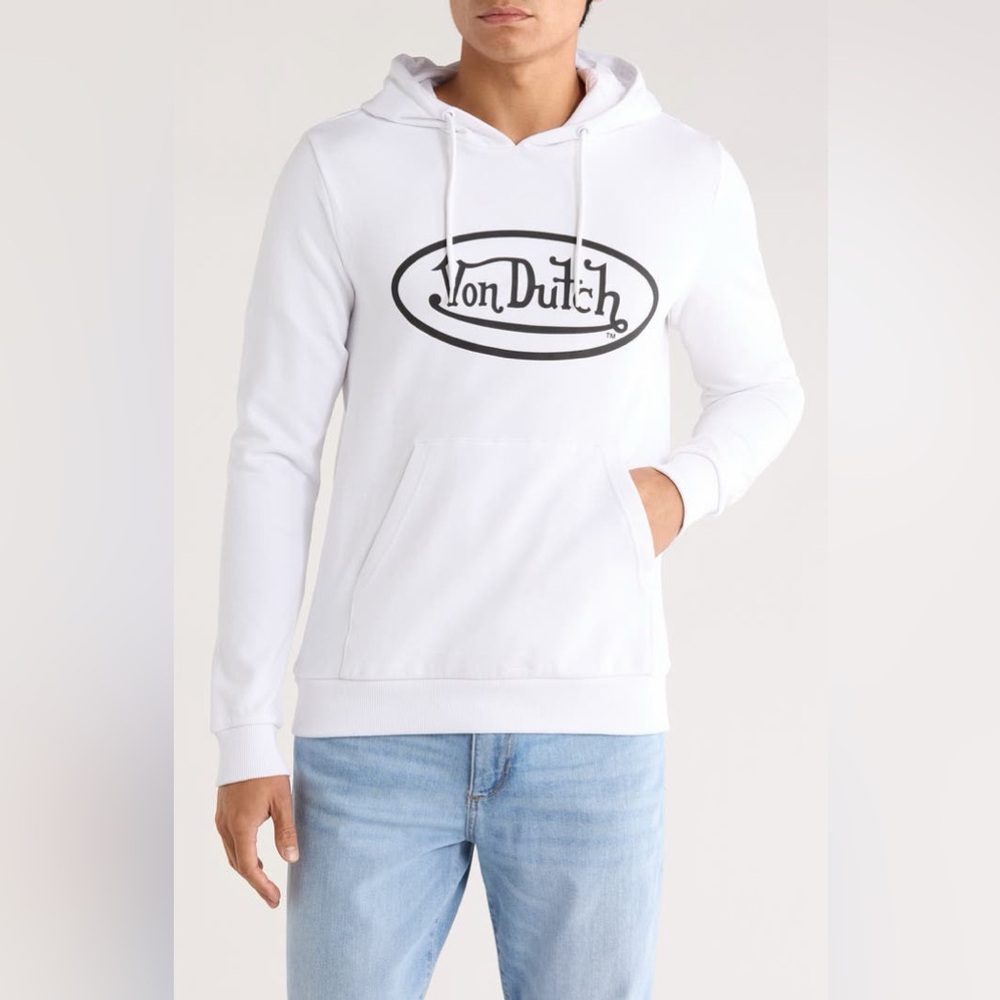 Von Dutch Logo Cotton Graphic Hoodie